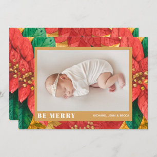 Poinsettia Weihnachtsgeburten Foto - Ankündigungen