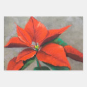 Poinsettia Weihnachtsgeschenke Geschenkpapier Set (Vorderseite 3)