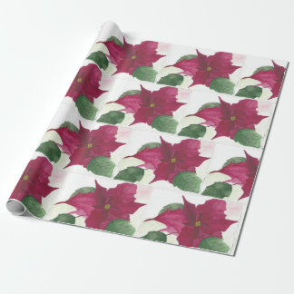 Poinsettia-Weihnachtsgeschenkverpackung Geschenkpapier