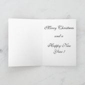 Poinsettia-Weihnachtskarte Feiertagskarte (Innenseite)