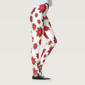 Poinsettia Weihnachtslieder Leggings (Rechts)
