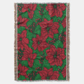 Poinsettia, Weihnachtsmuster Decke (Vorderseite Vertikal)