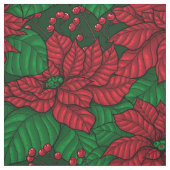 Poinsettia, Weihnachtsmuster Stoff (Muster)