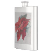 Poinsettia-WeihnachtsÖlgemälde Flachmann (Links)