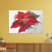 Poinsettia WeihnachtsÖlgemälde Leinwanddruck (Insitu (Wohnzimmer))