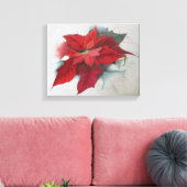 Poinsettia-WeihnachtsÖlgemälde Leinwanddruck (Insitu (Wohnzimmer))