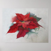 Poinsettia WeihnachtsÖlgemälde Poster (Vorne)