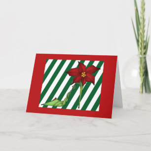 Poinsettia Weihnachtsschuhkarte Feiertagskarte