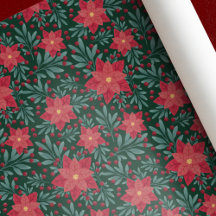 Poinsettia Weihnachtswrapping Paper