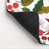 Poinsettia Winterferien-Maus Mousepad (Ecke)