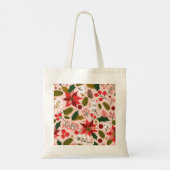 Poinsettia Winterurlaub Tasche (Rückseite)