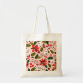 Poinsettia Winterurlaub Tasche (Vorne)