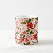 Poinsettia Winterurlaub Tasse (Mittel)