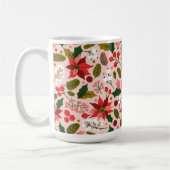 Poinsettia Winterurlaub Tasse (Links)