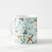 Poinsettia Winterurlaub Tasse (Vorderseite Links)