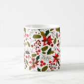Poinsettia Winterurlaub Tasse (Mittel)