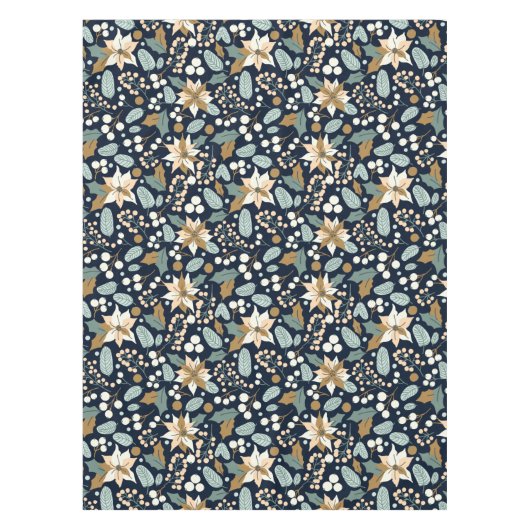 Poinsettia Winterurlaub Tischdecke (Vorderseite)