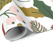 Poinsettia Winterurlaubszeitung Geschenkpapier (Rolleneckpunkt)