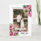 Poinsettia Winterweihnachtsfest Programm (Vorderseite)