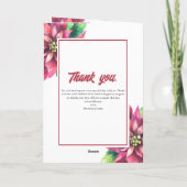 Poinsettia Winterweihnachtsfest Programm (Rückseite)