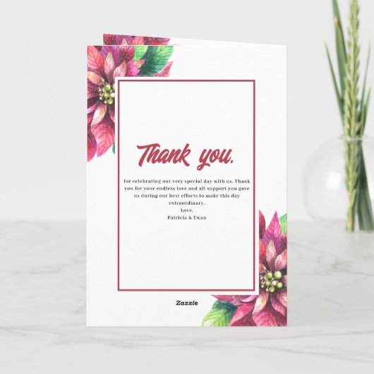 Poinsettia Winterweihnachtsfest Programm (Rückseite)