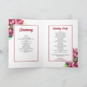 Poinsettia Winterweihnachtsfest Programm (Innenseite)