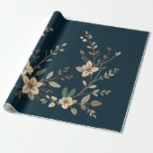 Poinsettia Wrapping Paper Geschenkpapier (Ungerollt)