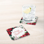 Poinsettia Wreath – Elegant Christmas Florals Untersetzer (Vor Ort)