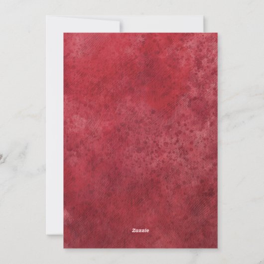 Poinsettia Wreath Floral Foto Frohe Weihnachten (Rückseite)