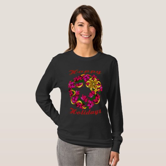 Poinsettia Wreath Shirt (Vorne ganz)