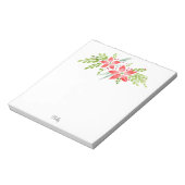 Poinsettia Zentrum Notizblock (Rotiert)