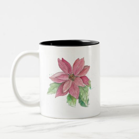 Poinsettia Zweifarbige Tasse (Links)