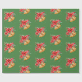 Poinsettias-Arrangement Geschenkpapier (Flach)