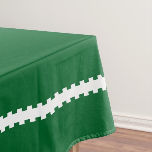 Poinsettias auf dem grünen Holiday Tablecloth Tischdecke (Beispiel)