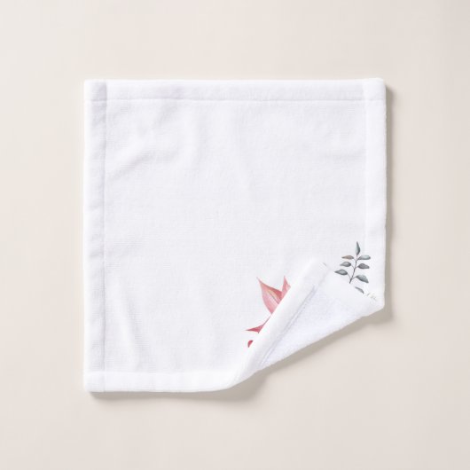 Poinsettias Badetücher Set (Waschlappen)