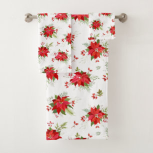 Poinsettias Badetücher Set