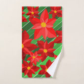 Poinsettias Badhandtuch Set (Handtuch)
