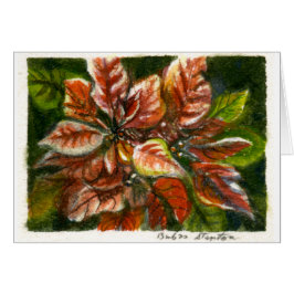 "Poinsettias" Blankokarte