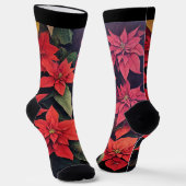 Poinsettias Crew Socks Socken (Gewinkelt)