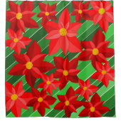 Poinsettias Duschvorhang (Vorderseite)