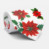 Poinsettias FEIERTAG Krawatte (Gerollt)