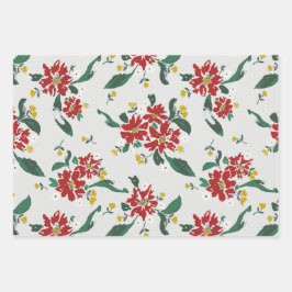Poinsettias For All Seasons Geschenkpapier Set