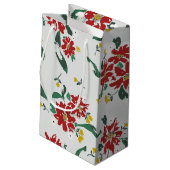 Poinsettias for all Seasons Gift Bag Kleine Geschenktüte (Rückseite Schrägansicht)