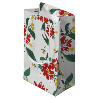 Poinsettias for all Seasons Gift Bag Kleine Geschenktüte