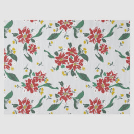 Poinsettias for all Seasons Gift Bag Seidenpapier