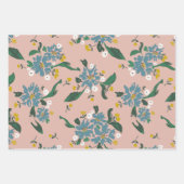 Poinsettias für alle Saisons Geschenkpapier Set (Vorderseite)