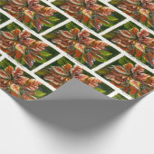 ‚Poinsettias‘ Geschenkpapier (Ecke)