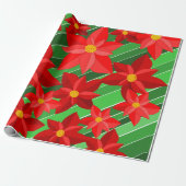 Poinsettias Geschenkpapier (Ungerollt)