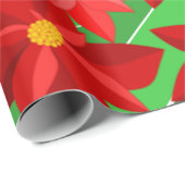 Poinsettias Geschenkpapier (Rolleneckpunkt)