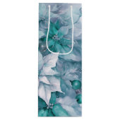 Poinsettias Geschenktüte Für Weinflaschen (Vorderseite)